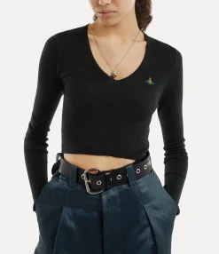 Bea Cropped V-neck