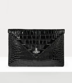 Crocodile Envelope Clutch