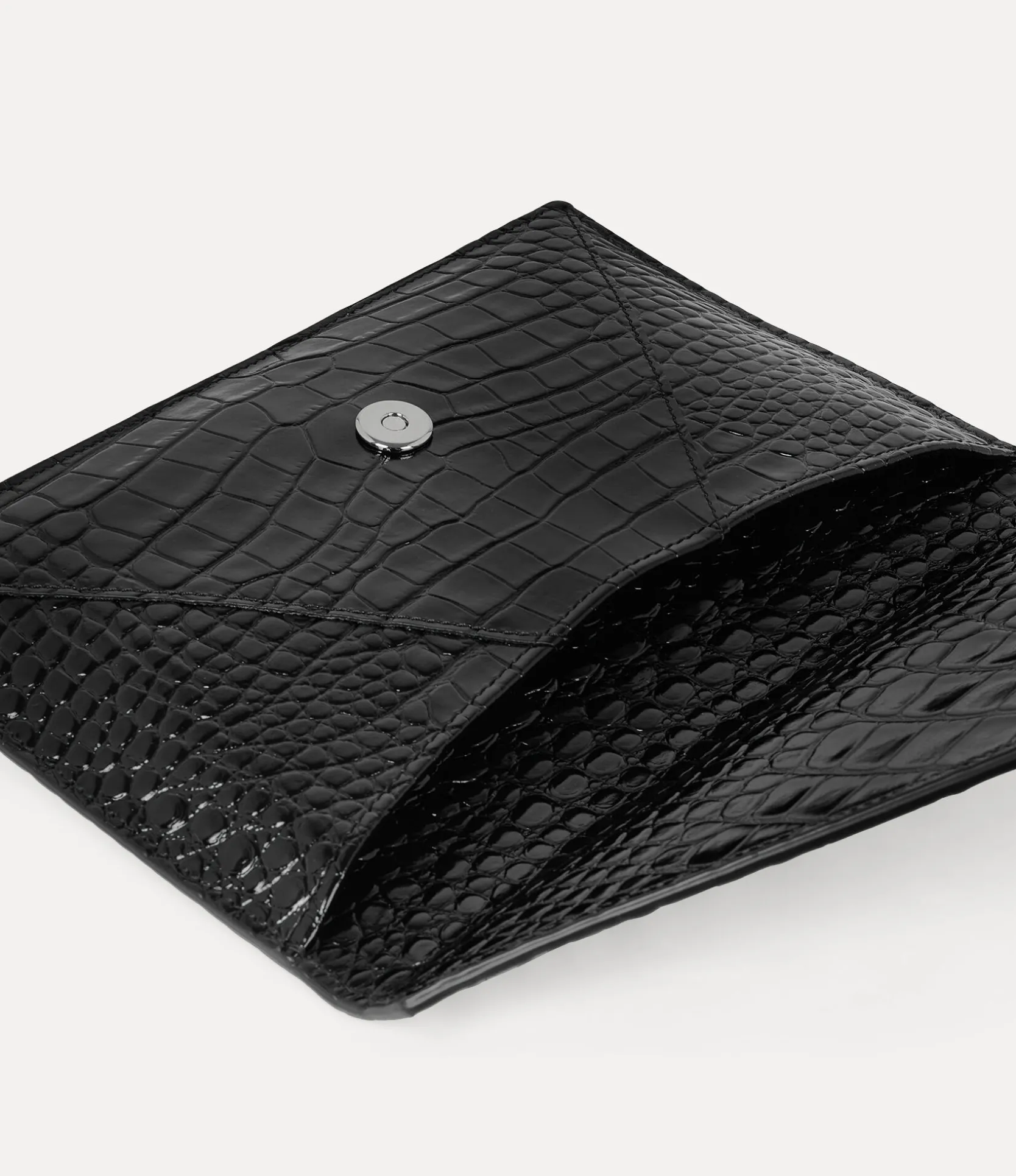Crocodile Envelope Clutch
