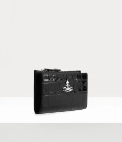 Crocodile Slim Flap Card Holder