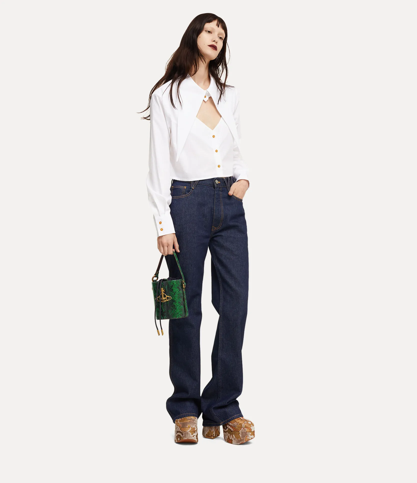 Daisy Drawstring Bucket Bag