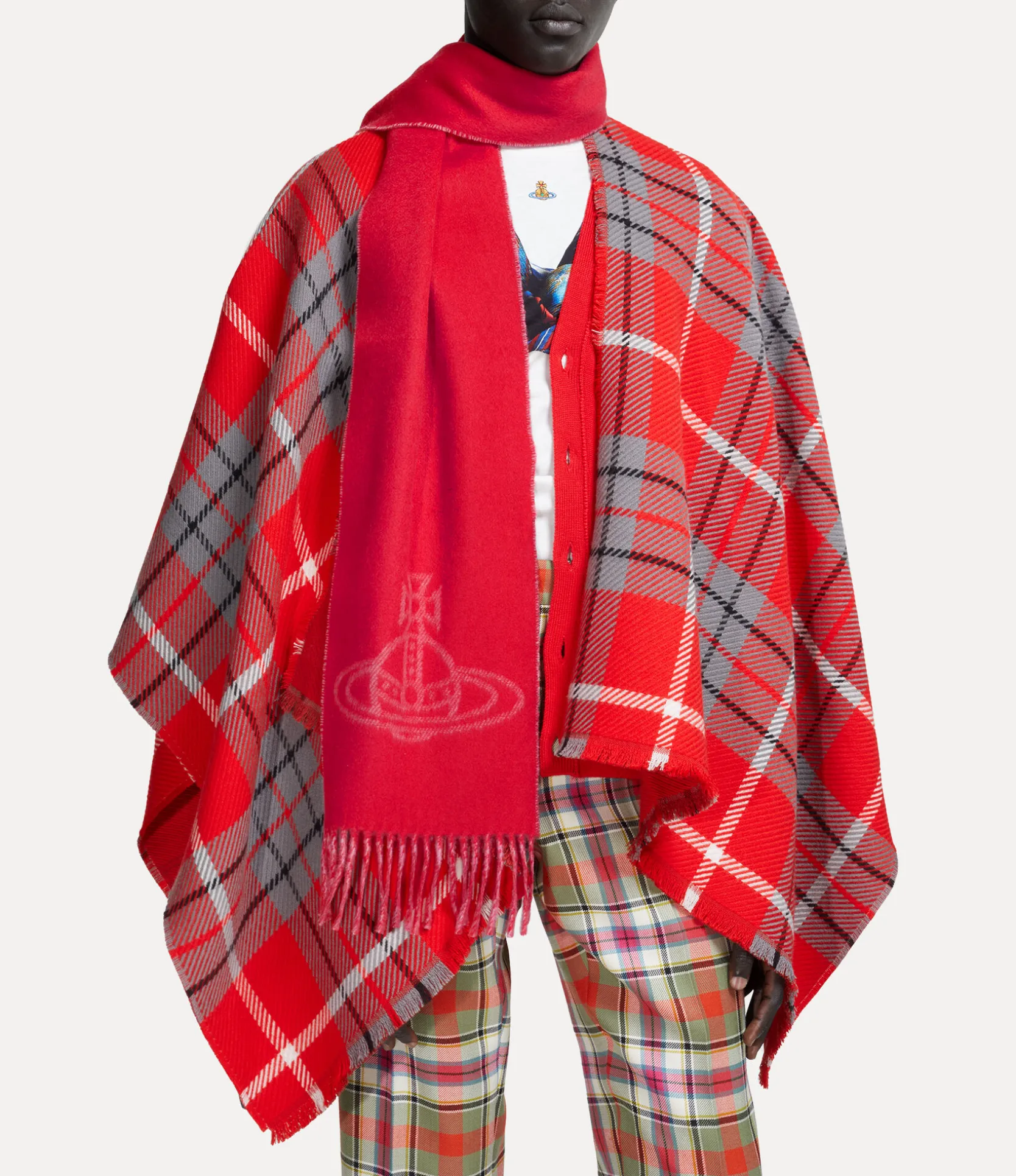 Double Logo Scarf