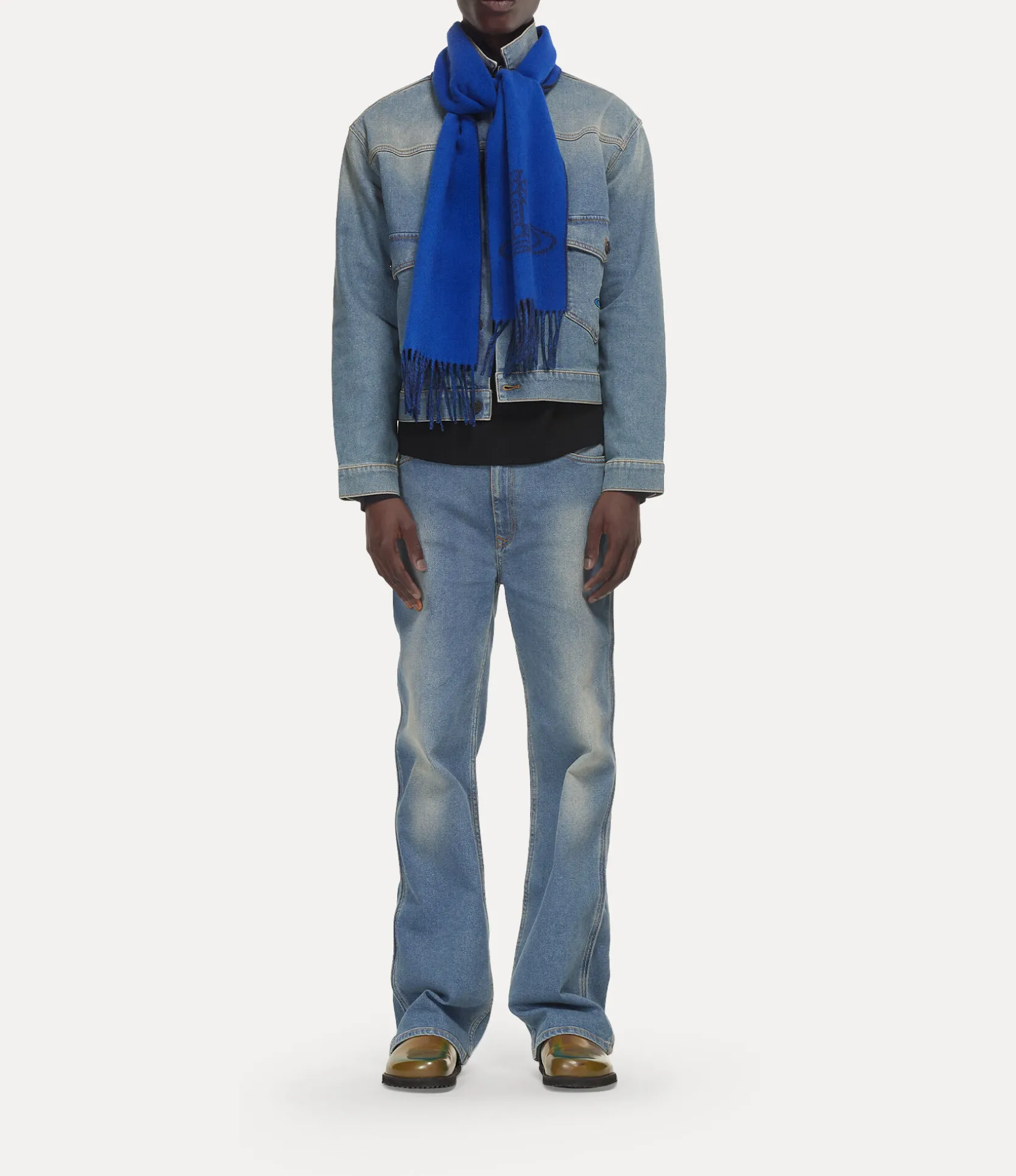 Double Logo Scarf