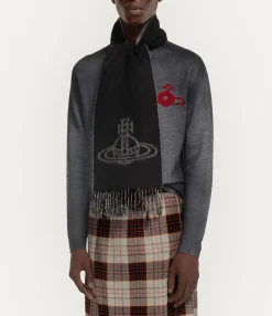 Double Logo Scarf