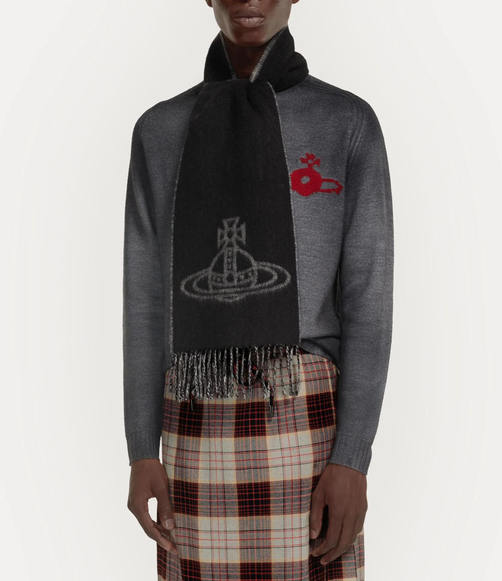 Double Logo Scarf