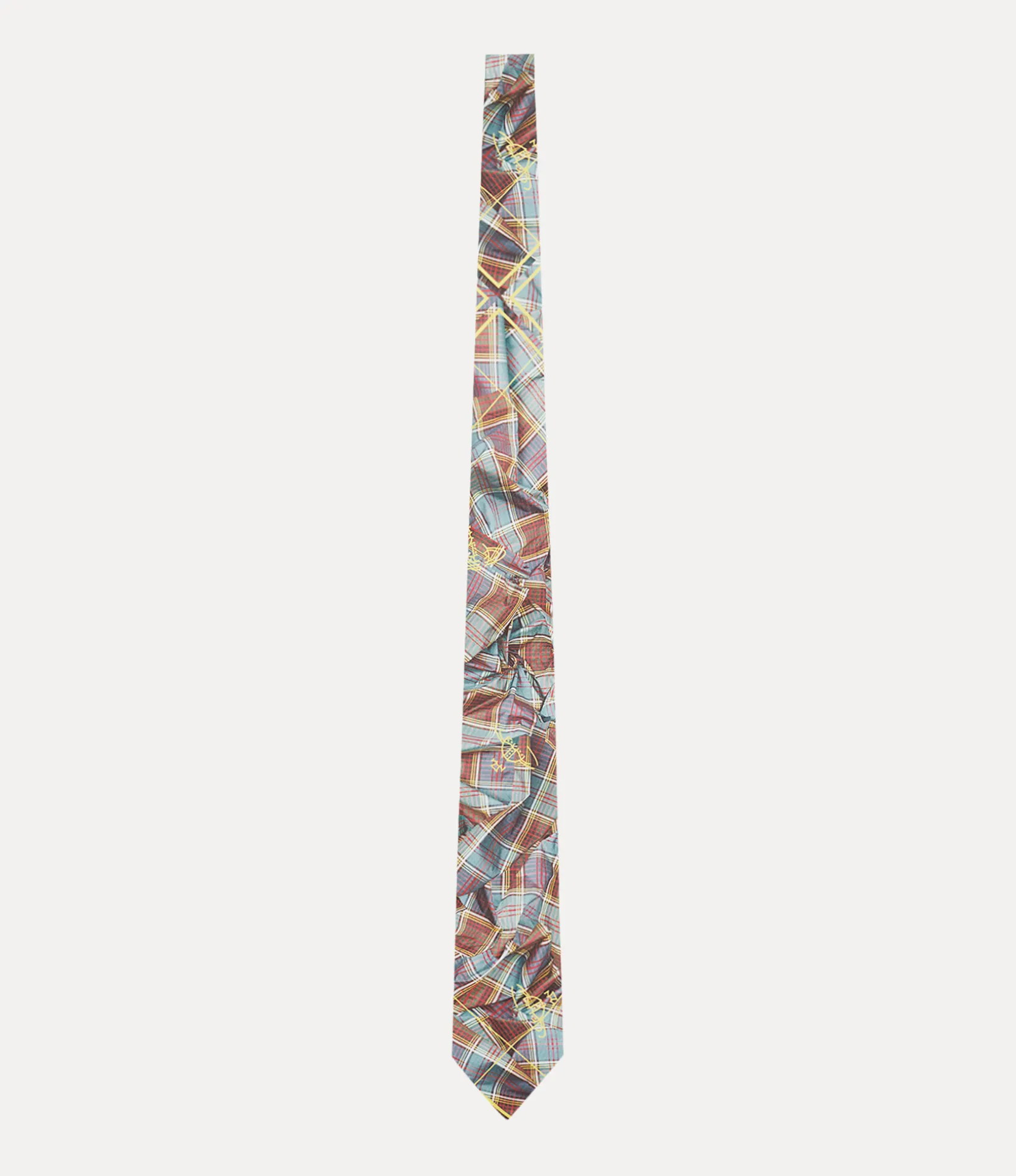Draped Tartan Tie 8.5cm