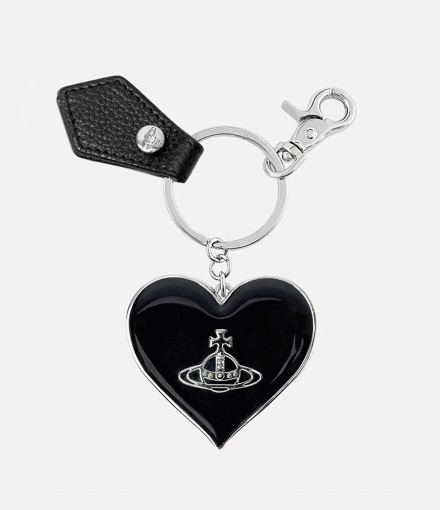 Grain Leather Mirror Heart Orb