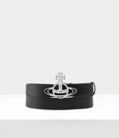 Line Orb Buckle Belt/silver