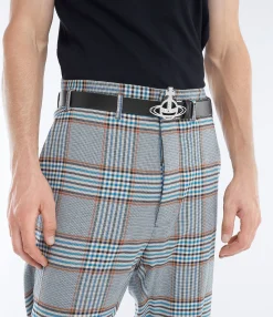Line Orb Buckle Belt/silver