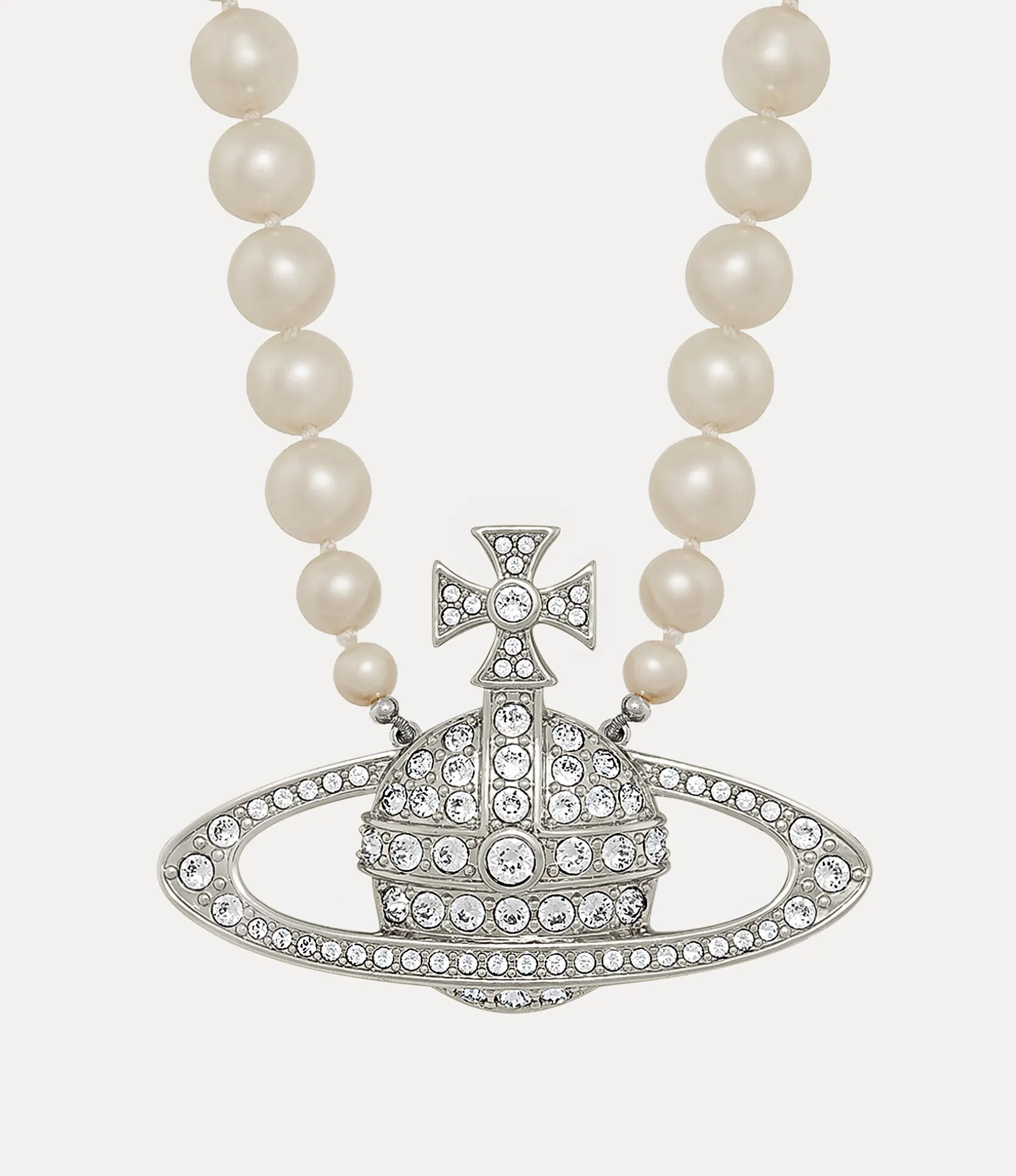 Man. Bas Relief Pearl Necklace