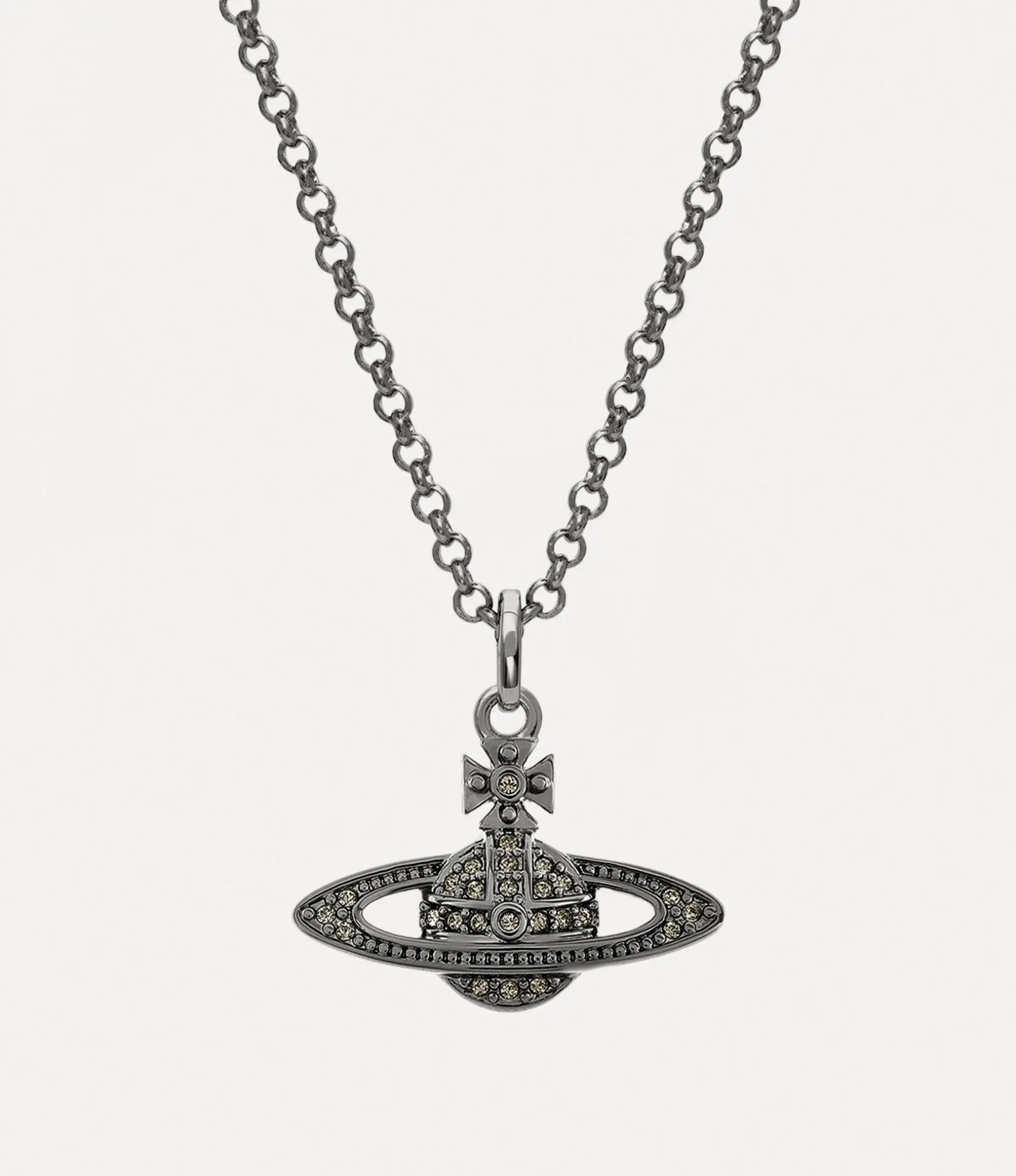 Man. Mini Bas Relief Orb Pendant Necklace