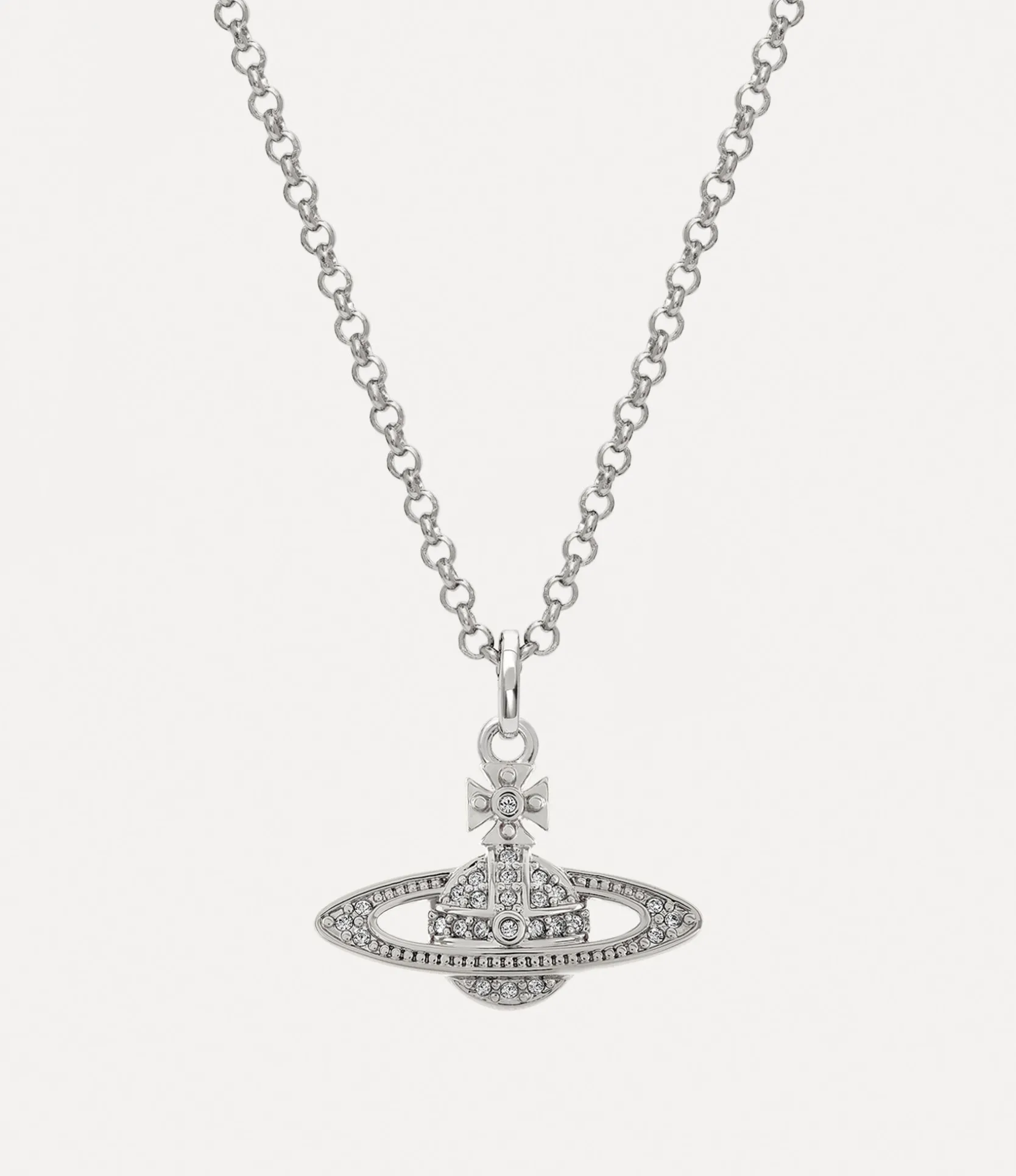 Man. Mini Bas Relief Orb Pendant Necklace