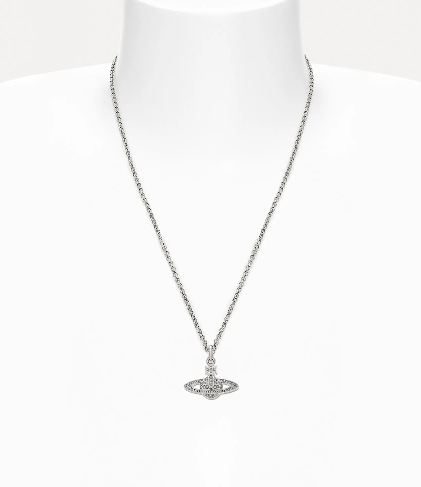 Man. Mini Bas Relief Orb Pendant Necklace