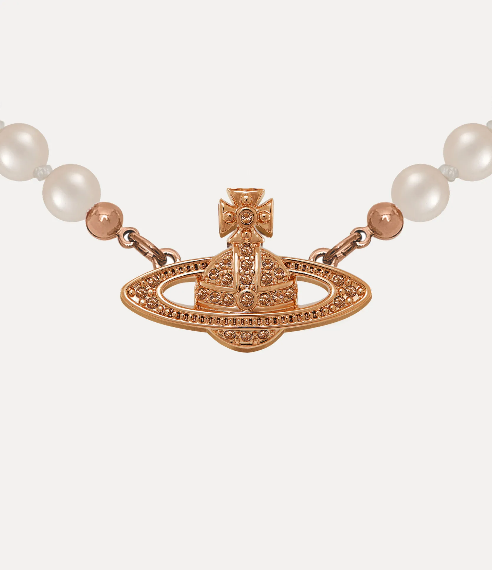 Mini Bas Relief Pearl Choker