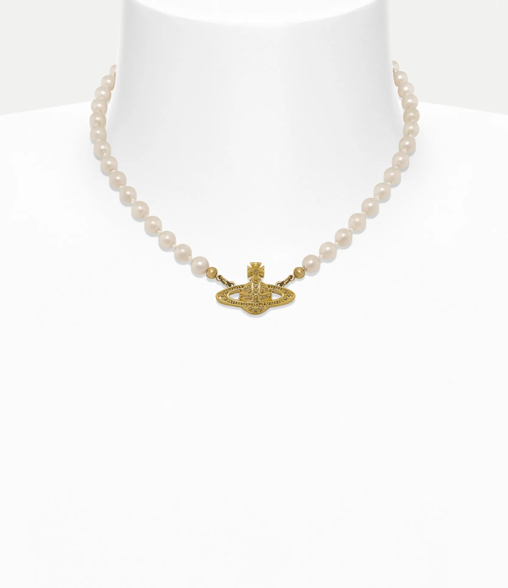 Mini Bas Relief Pearl Choker