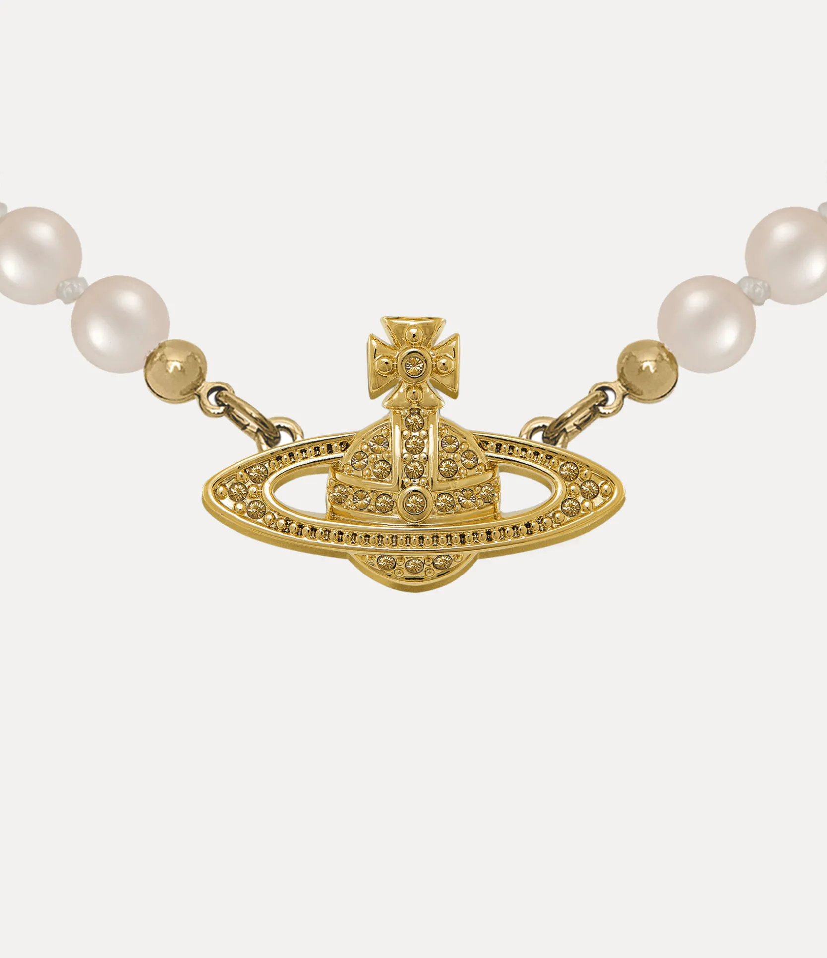 Mini Bas Relief Pearl Choker