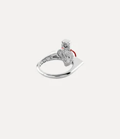 New Diamante Heart Ring