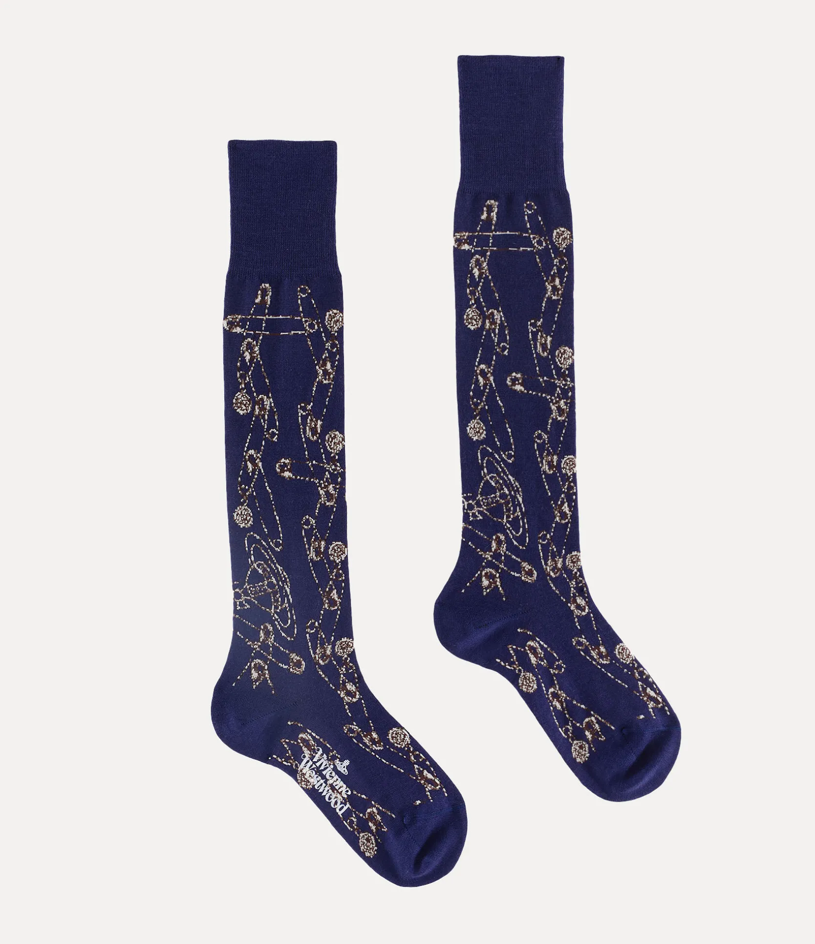 Safety Pin High Sock