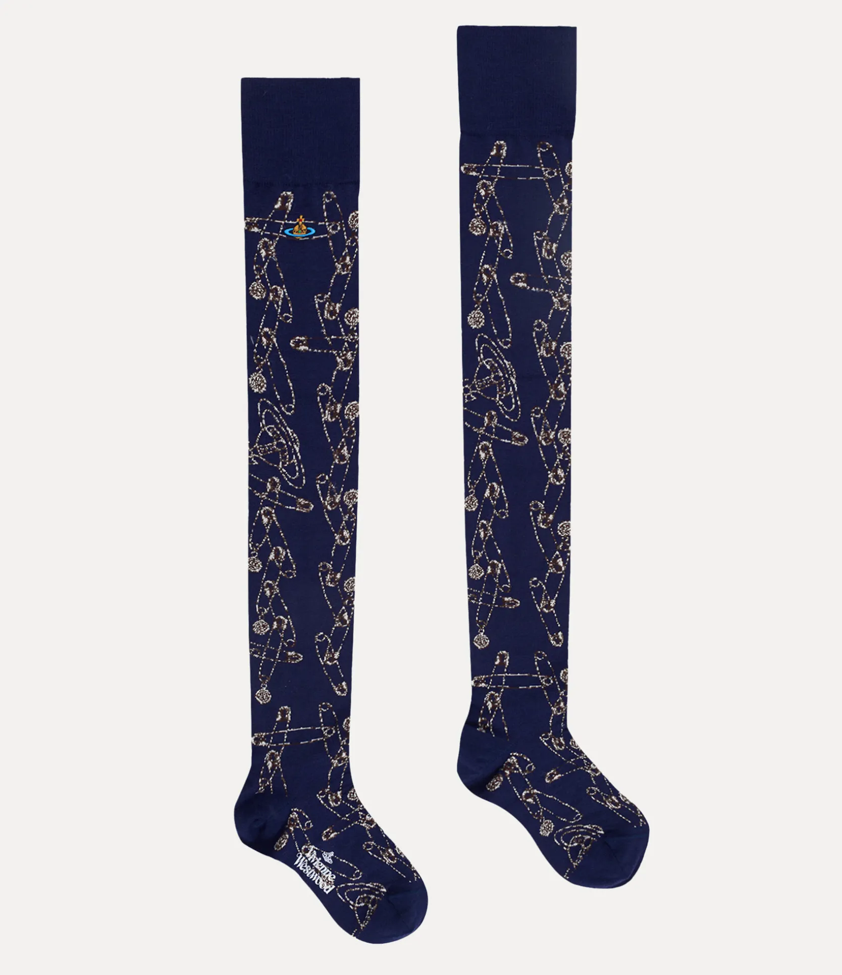Safety Pin Over The Knee Socks