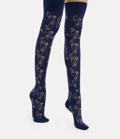 Safety Pin Over The Knee Socks