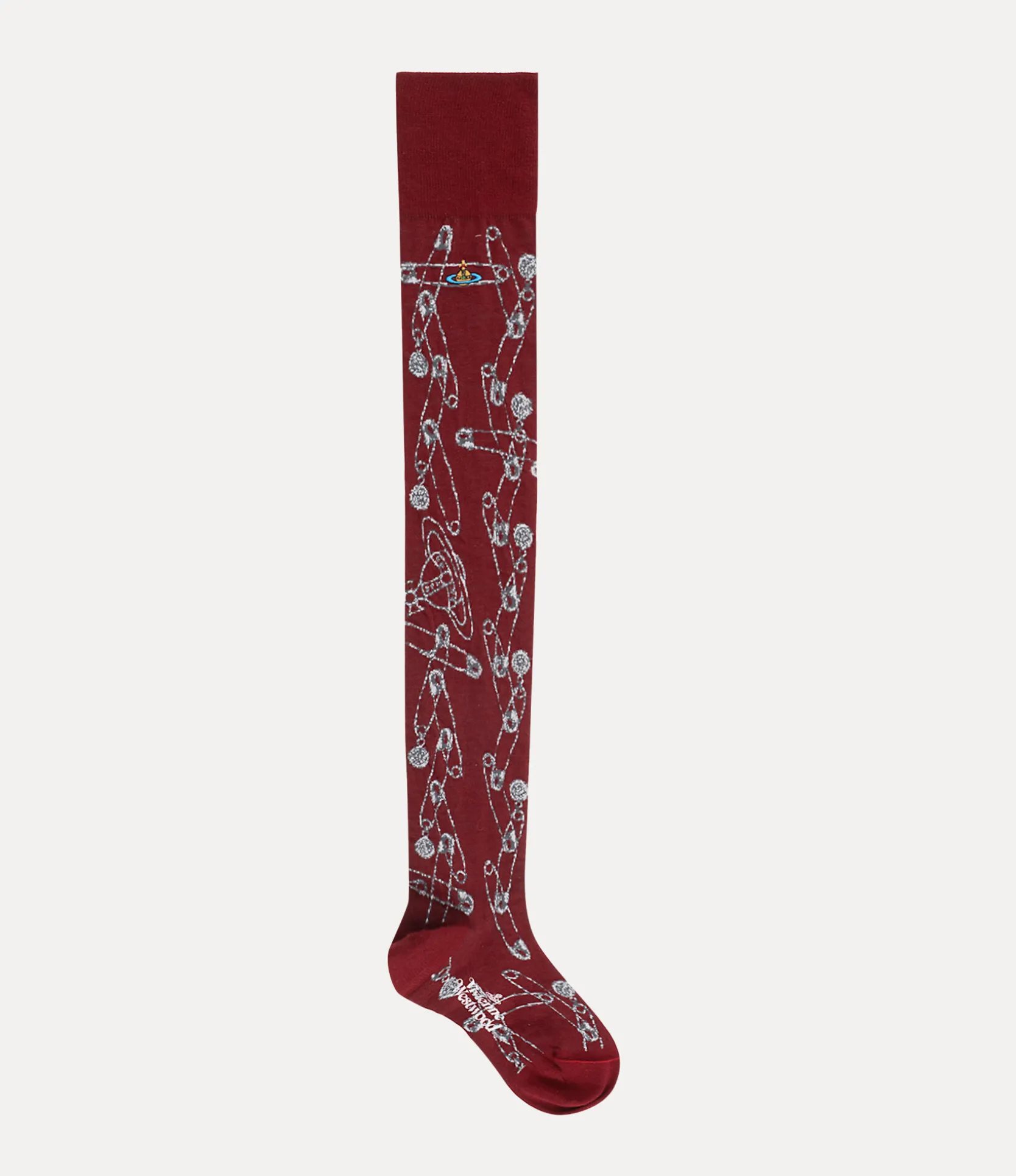Safety Pin Over The Knee Socks