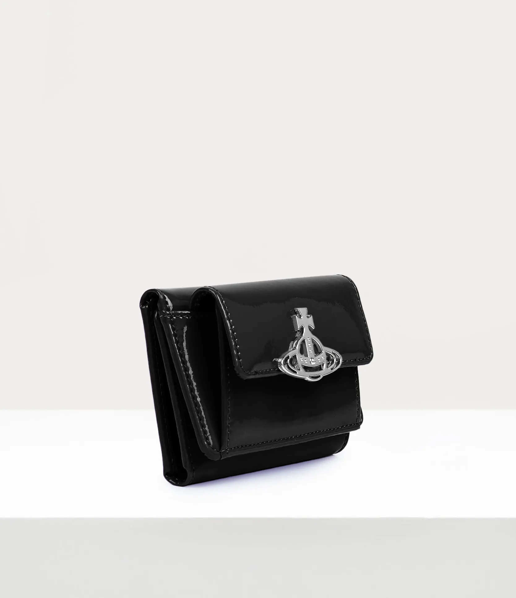 Shiny Patent Small Flap Purse
