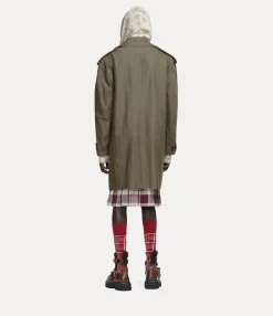 Stripped Trench Coat